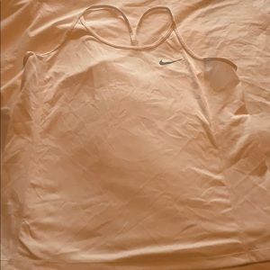 NWOT White Nike Mesh Workout shirt. Size Large